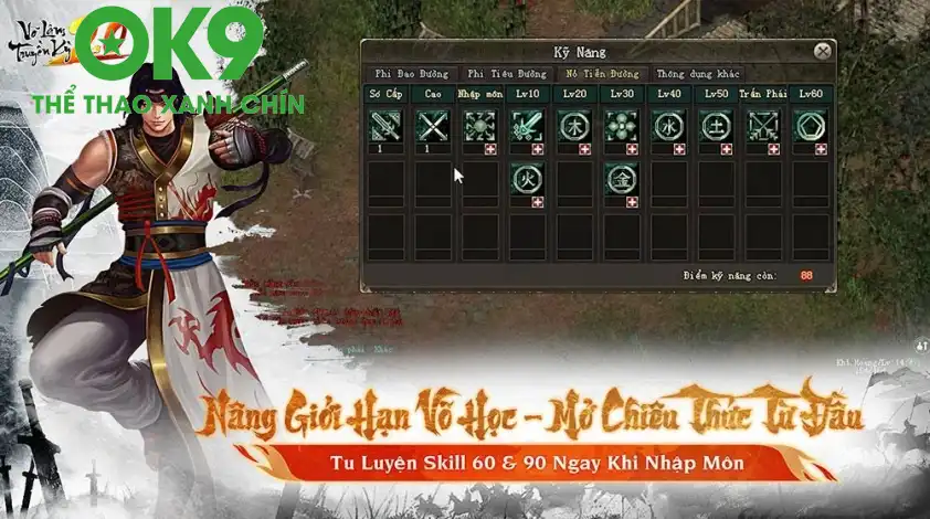 Võ Lâm Truyền Kỳ 2.0 PC thay đổi cơ chế kỹ năng và trang bị