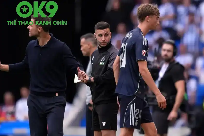 Huijsen “nhẹ nhõm” khi Real vẫn thắng (Ảnh: GOAL).